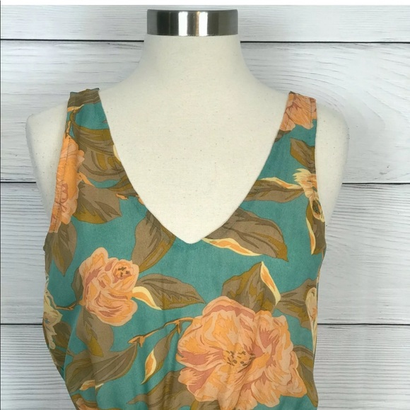 Breezy Sexy Show Me Your MuMu Green Floral Sz M - Picture 3 of 8